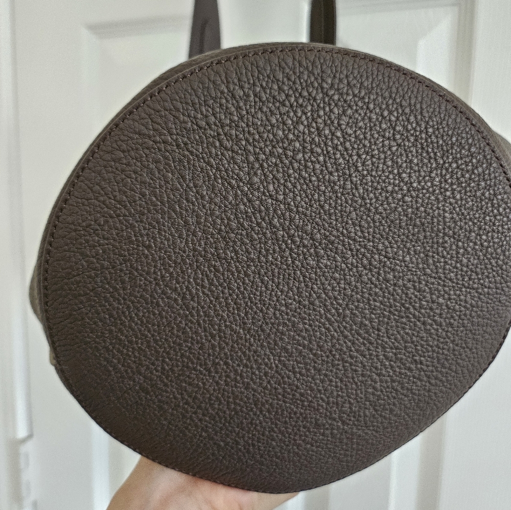 Khaite Small Lotus Bag Dark Brown Pebbled Leather Excellent Condition MSRP $2480 - Picture 15 of 16